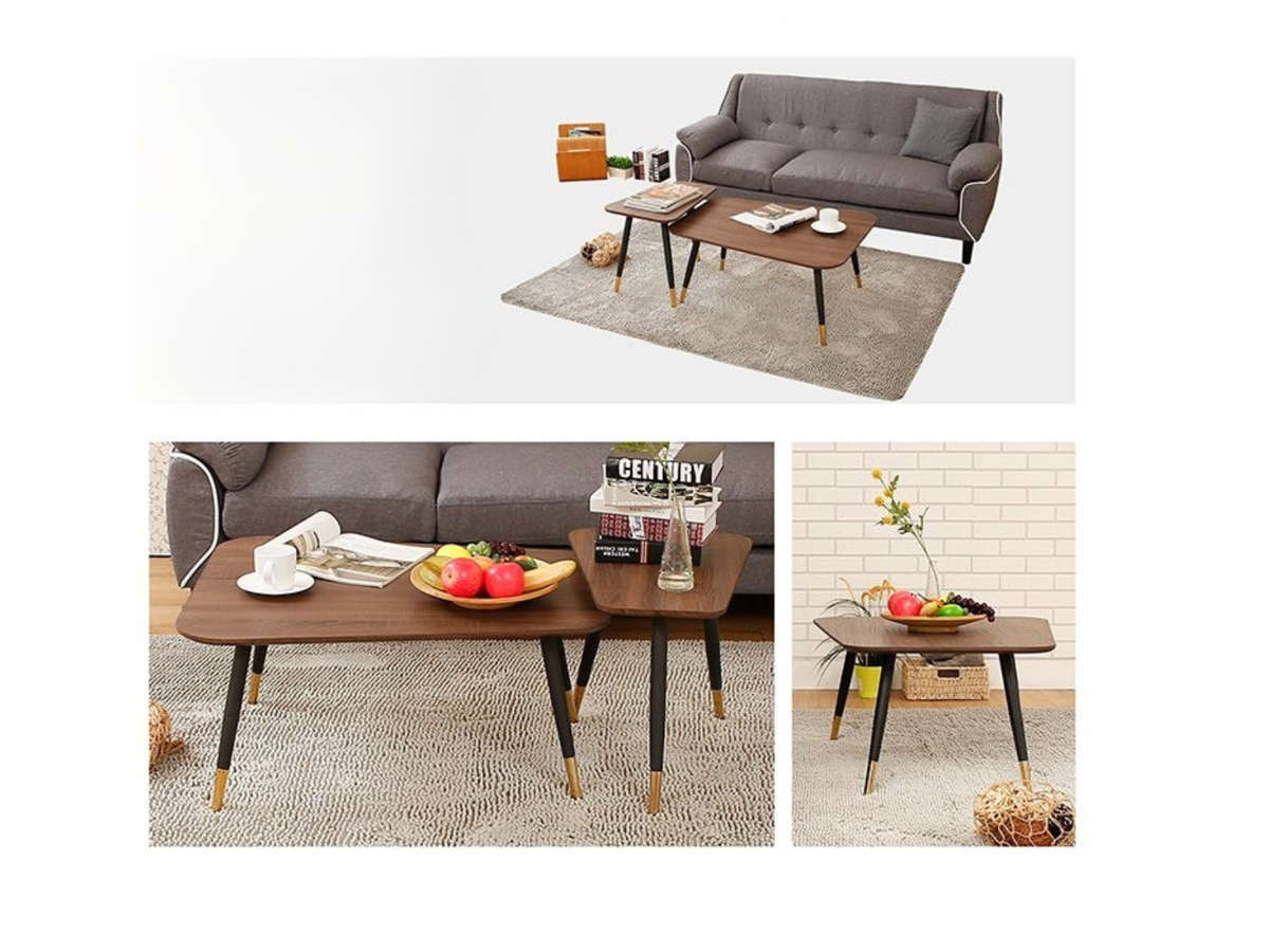 QandAHome-Walnut Nesting Tables