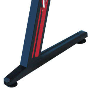 QandAHome-ESport LED Gaming Computer Study Desk - Black