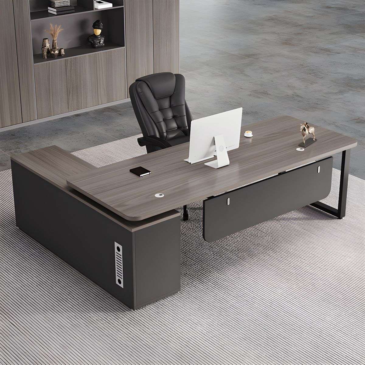 --Monarch 1.8m L-Shaped Desk