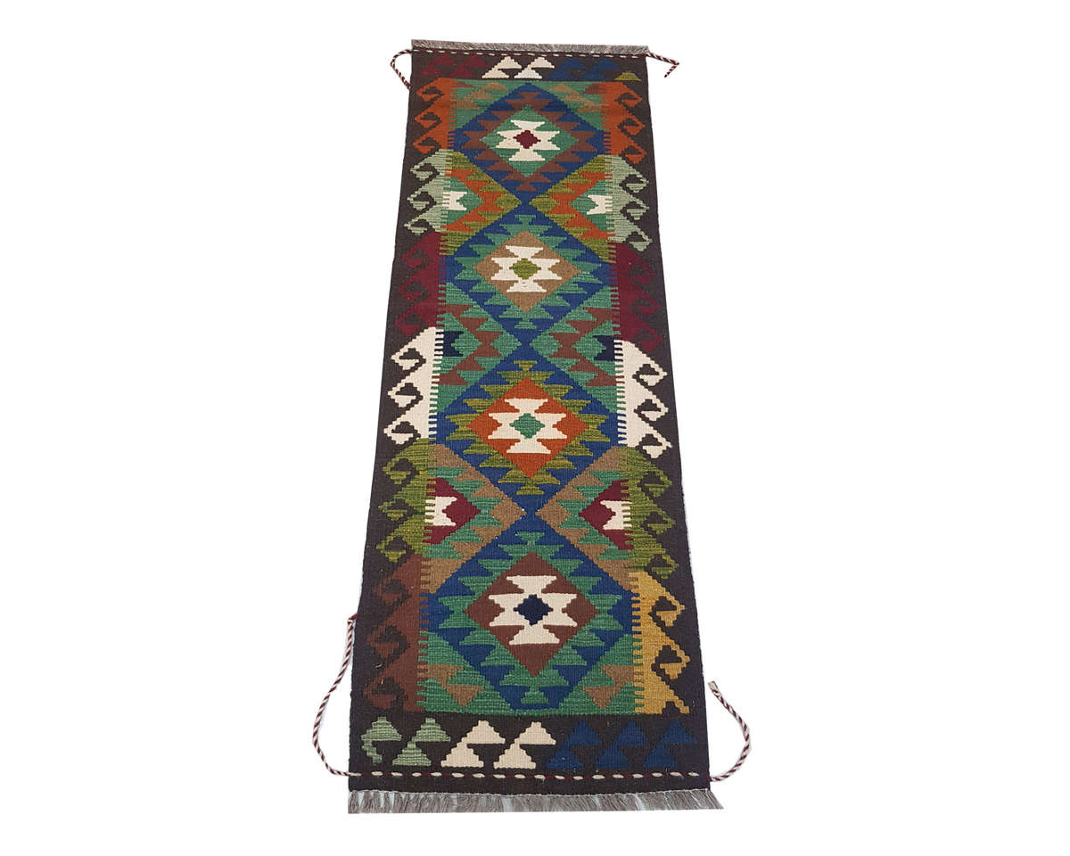 Beautiful Handmade Maimana kilim 196 x 59 cm