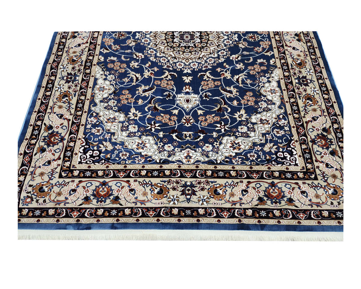 Blue Persian Design Machine Made Carpet 290 x 200 CM