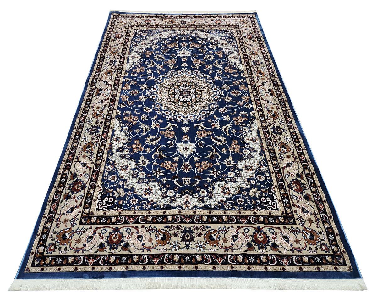 Blue Persian Design Machine Made Carpet 290 x 200 CM