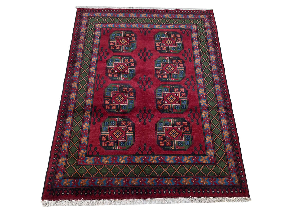 Beautiful Afghan Kunduz Handmade Carpet 198 x 154 CM