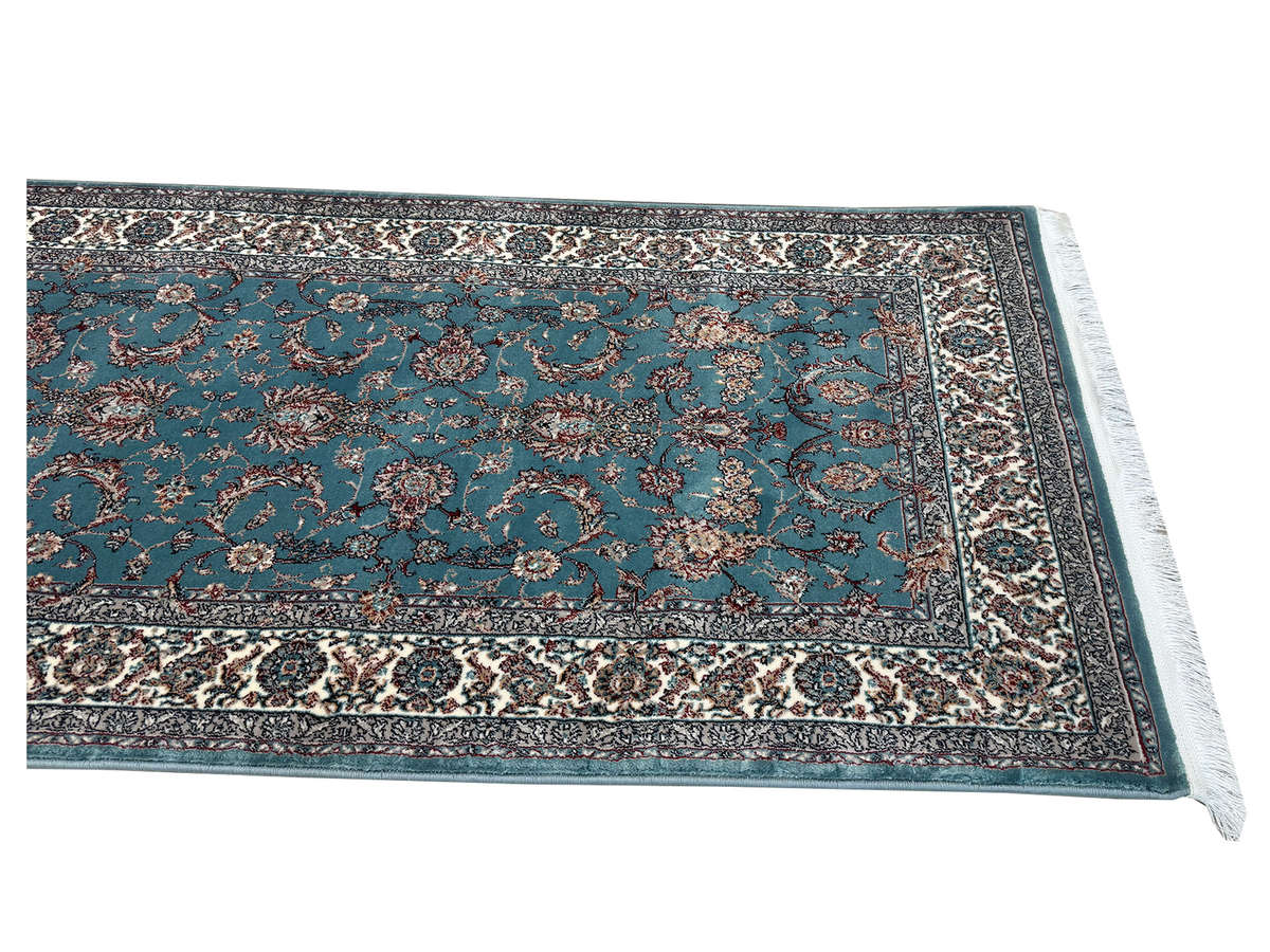 Blue Color Persian Nain Machine Made Runner - 300 x 80 CM
