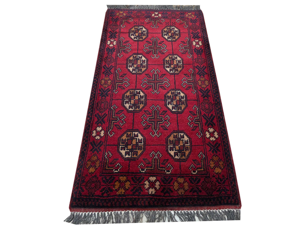 Beautiful Handmade Afghan Turkman Carpet 100 x 60 cm