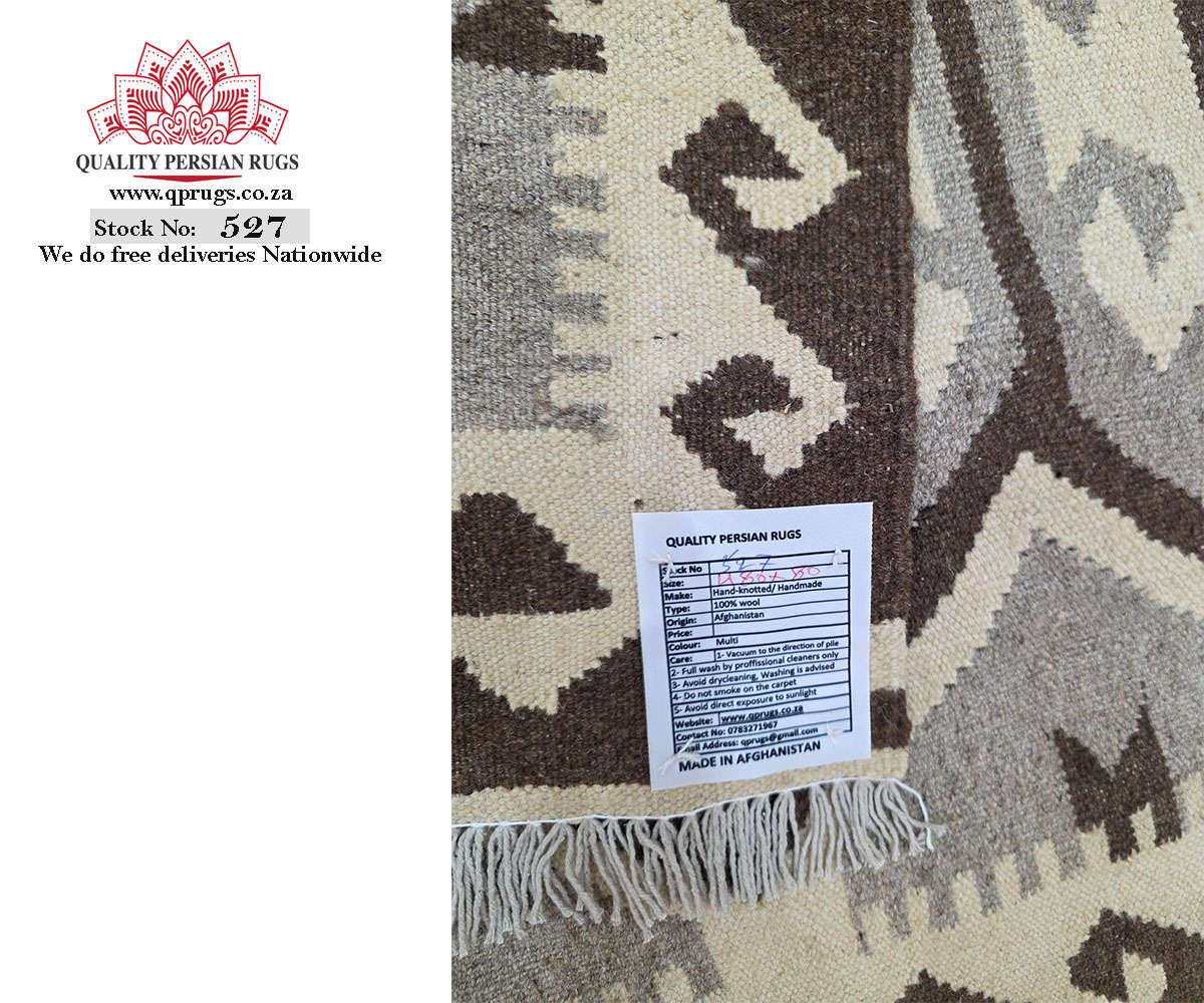 5 Meter Handwoven Natural Kilim 480 x 80 CM