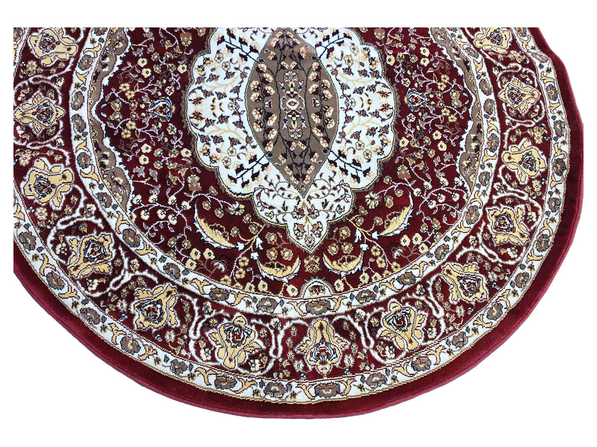 Maroon Color Persian Style Round Carpet 160 x 160 CM