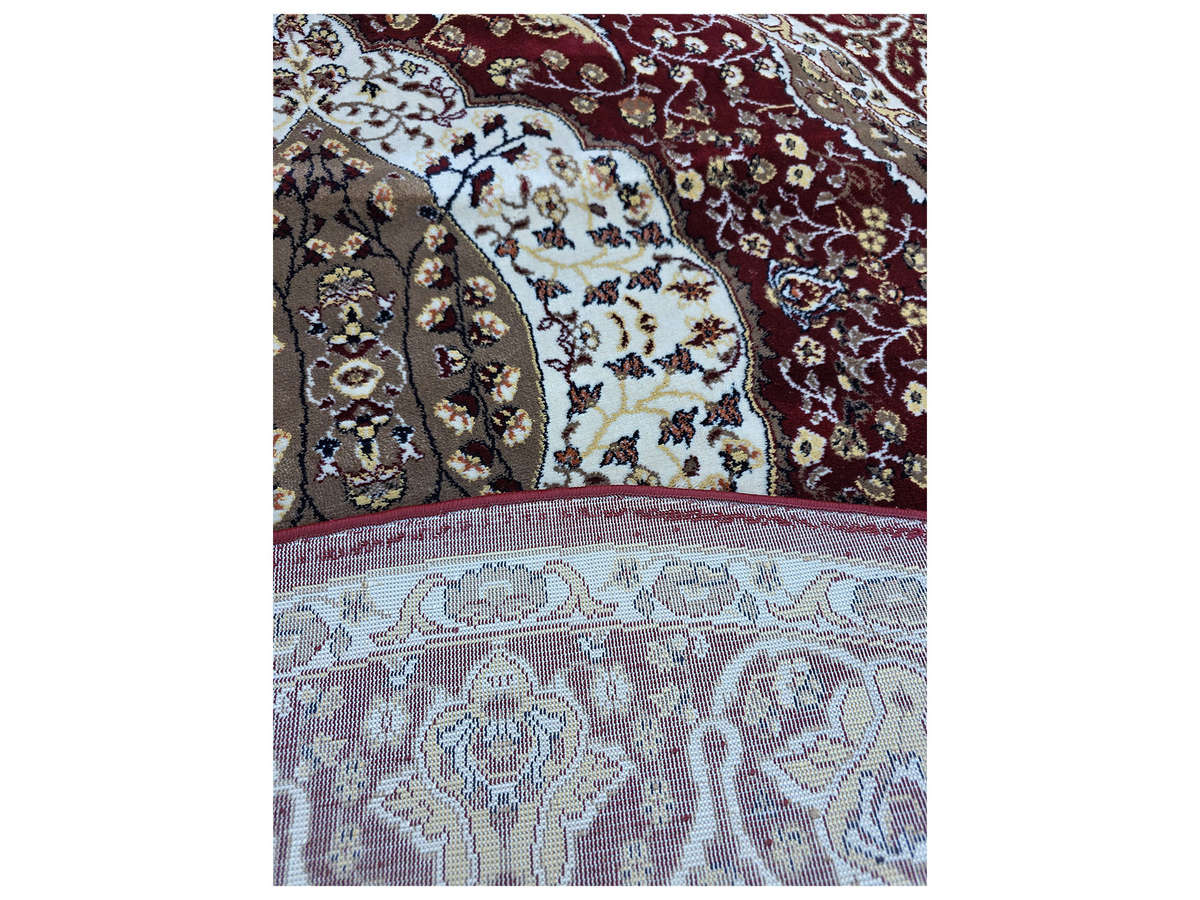 Maroon Color Persian Style Round Carpet 160 x 160 CM