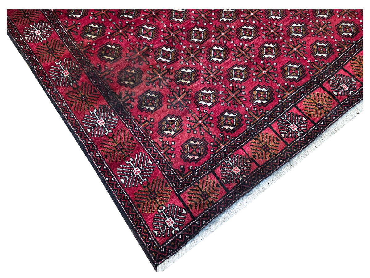 Persian Second-Hand Hand-knotted Turkman Carpet - 300 x 200 CM