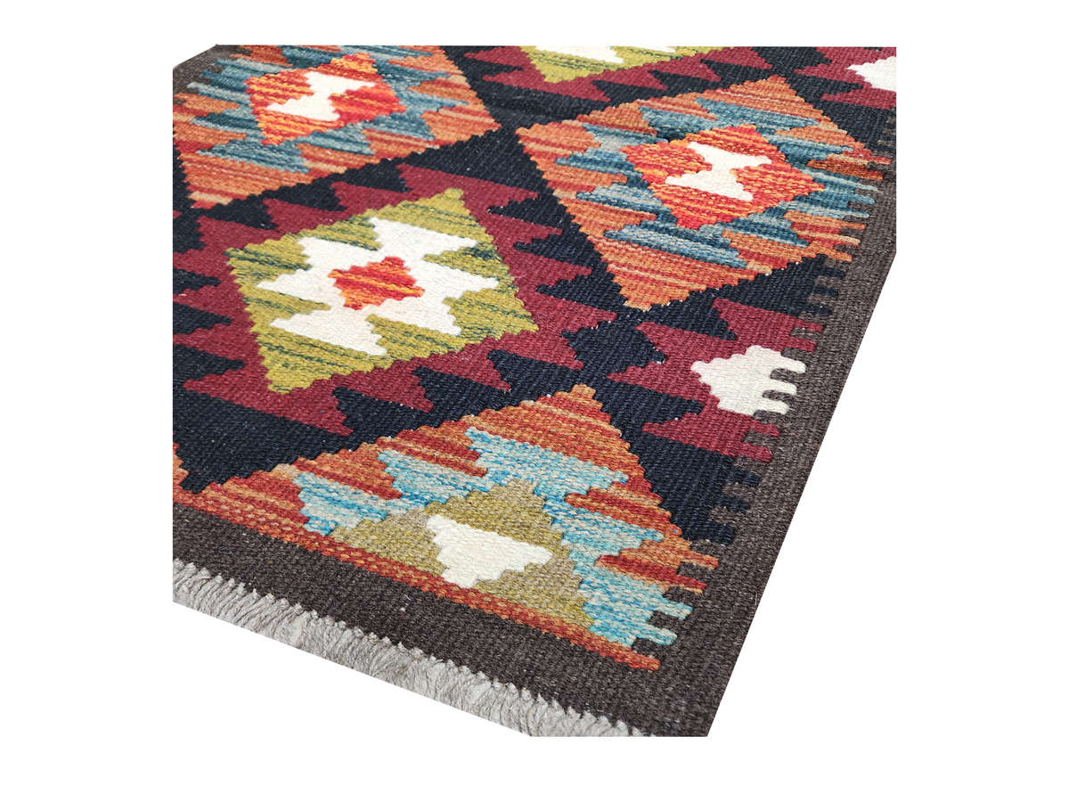 Fine Afghan Handwoven Kilim - 195 x 61 cm