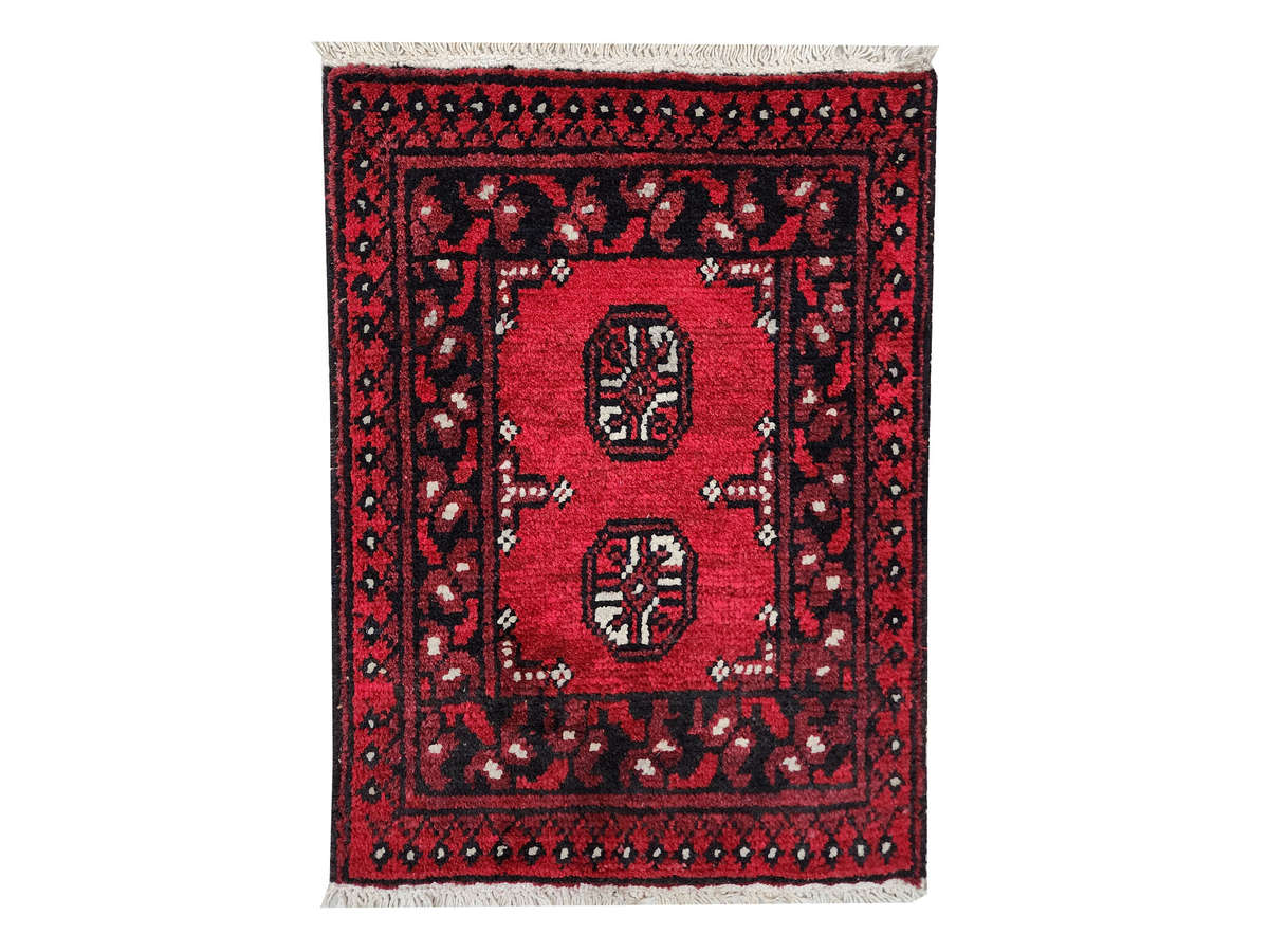 Gorgeous Red Afghan Carpet 60 x 40 cm