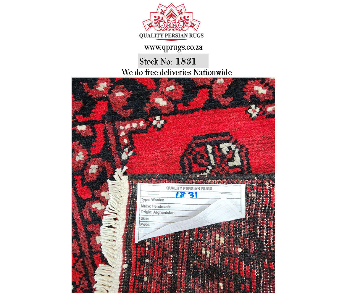 Gorgeous Red Afghan Carpet 60 x 40 cm