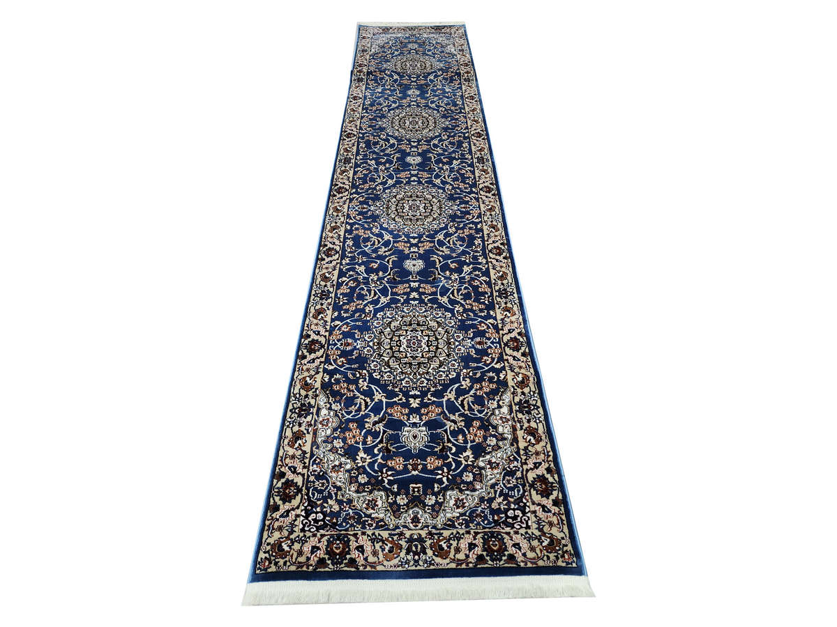 Blue Persian design Runner 400 X 80 CM