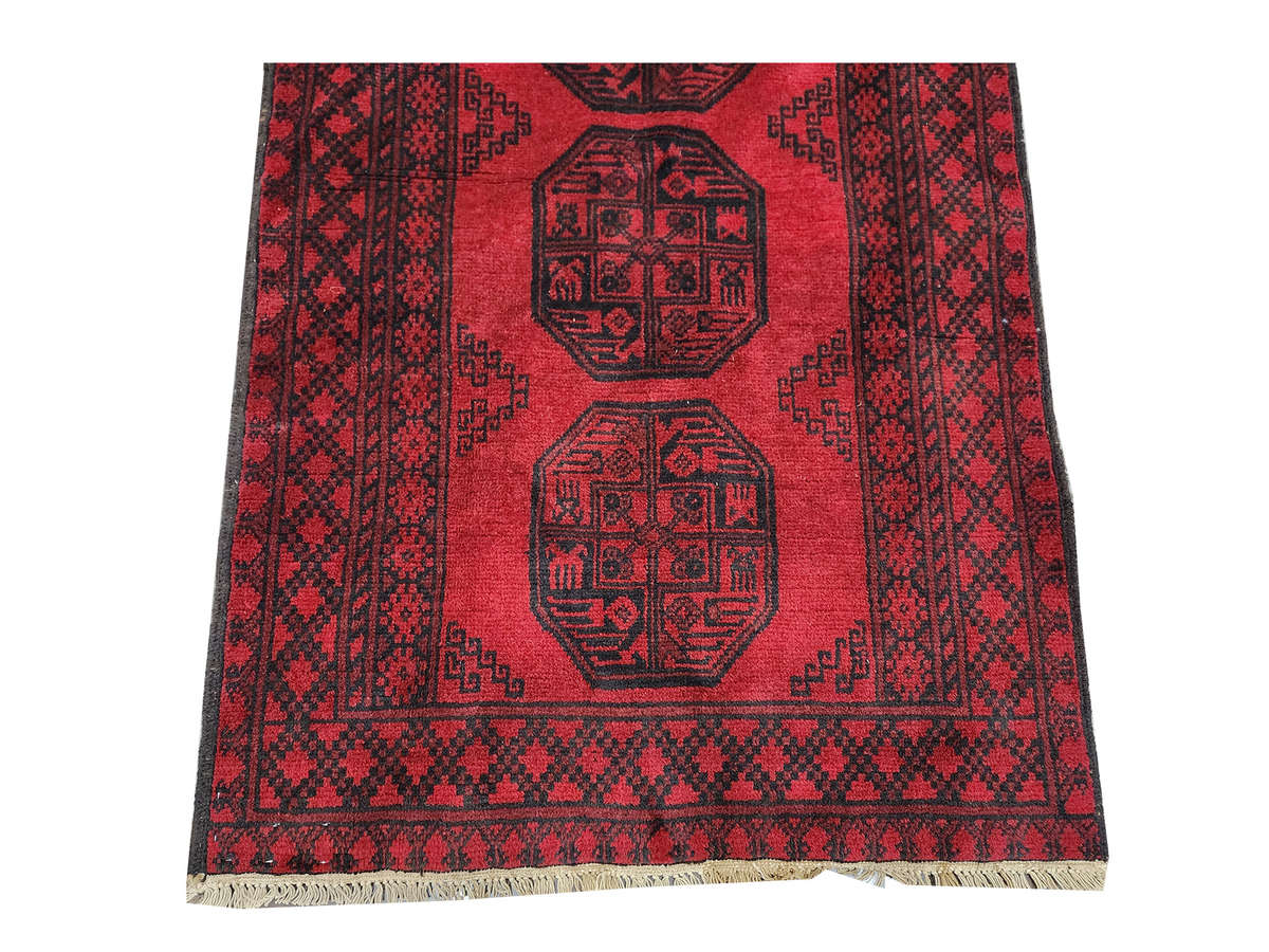 Elephant foot design Afghan Runner 144 x 99 CM