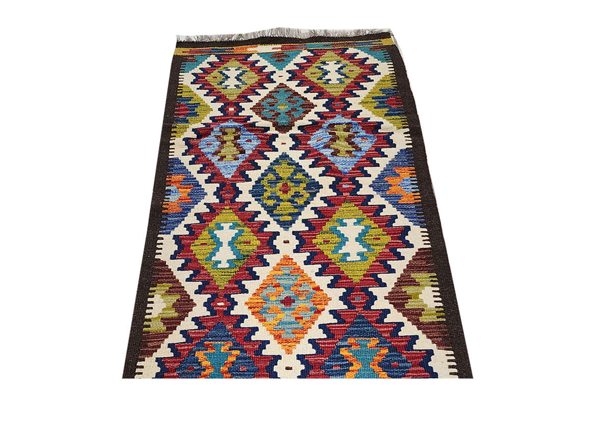 Stunning Afghan Maimana Kilim Runner 199 x 69 CM