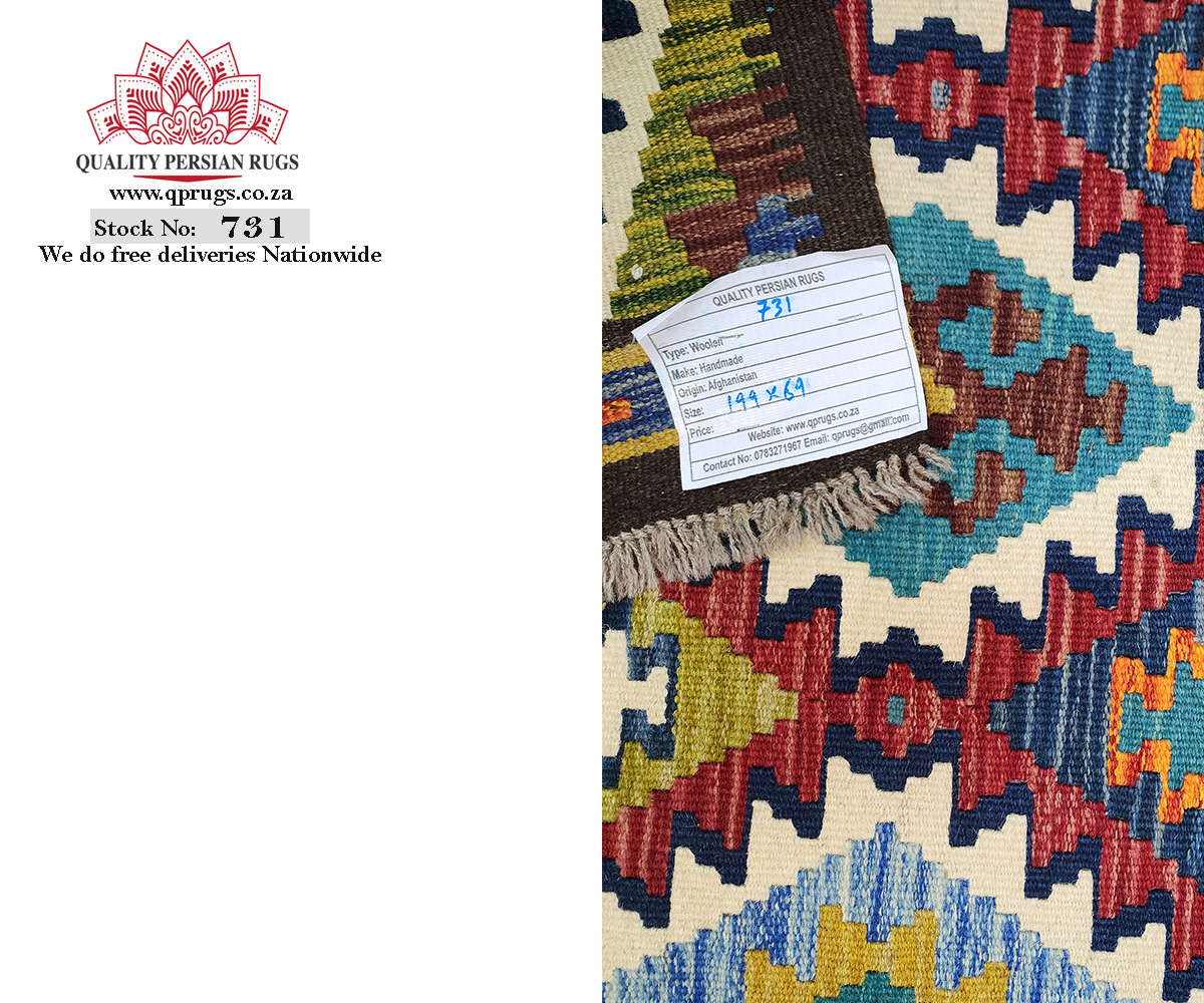 Stunning Afghan Maimana Kilim Runner 199 x 69 CM