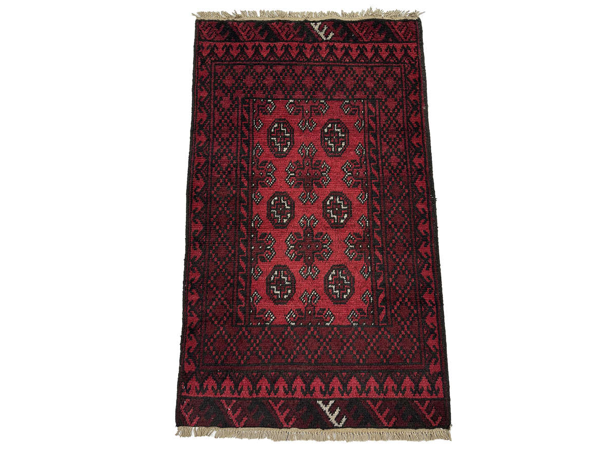 Beautiful Afghan Bukhara Design Carpet - 103 x 75 CM