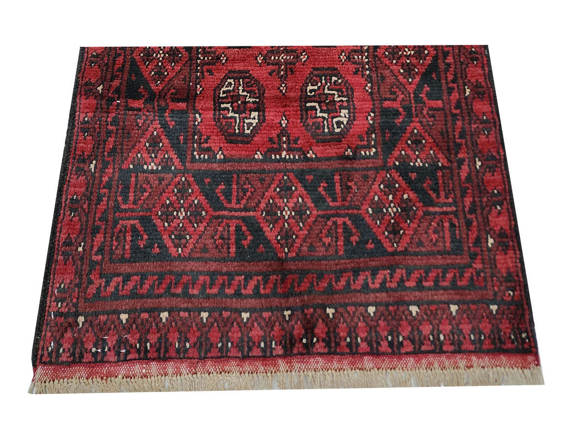 Beautiful Red Afghan Runner 278 x 76 cm