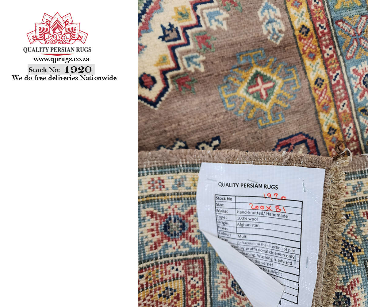 Gorgeous Afghan Ariana Carpet Runner 200  x 81 CM