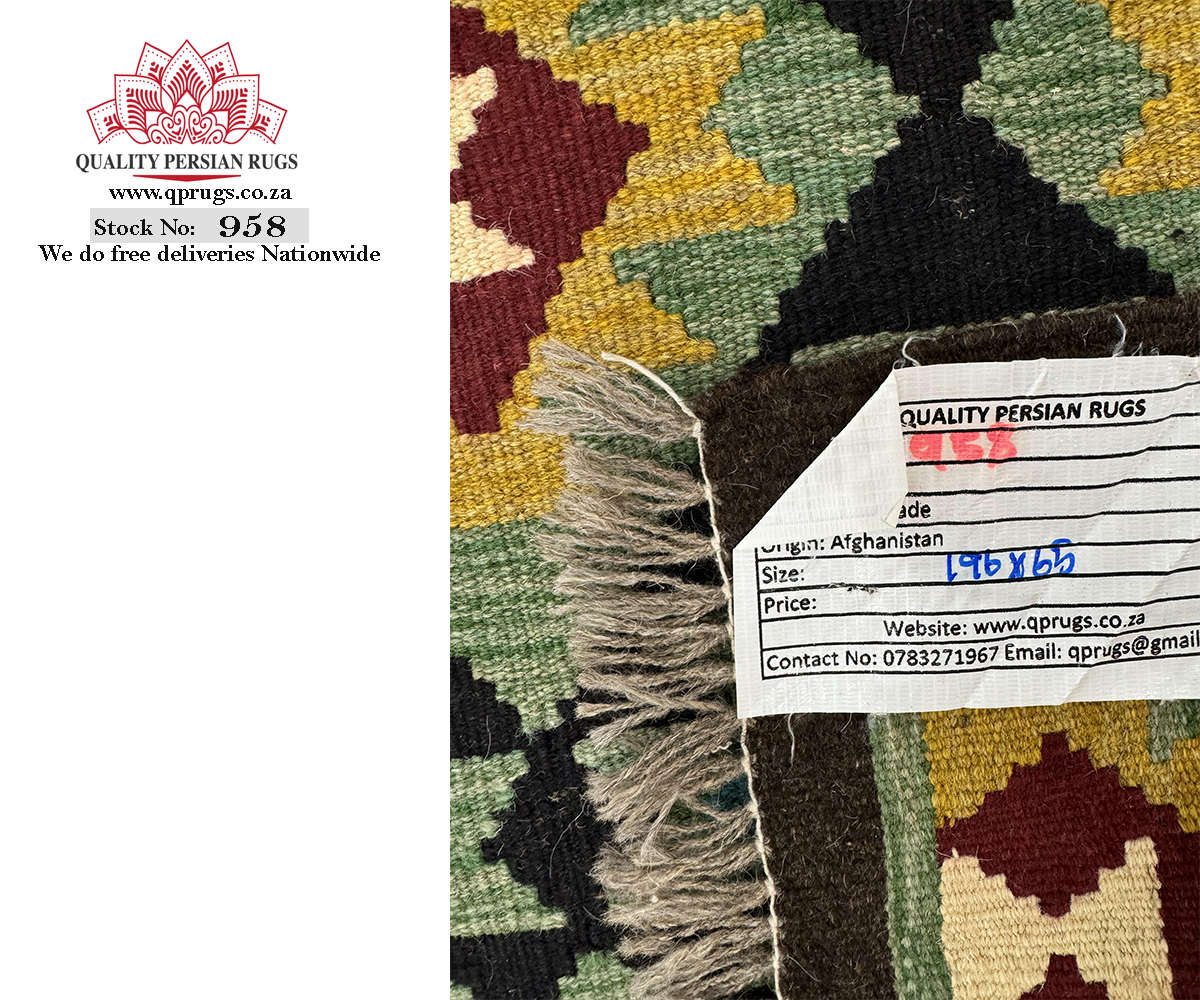 Gorgeous Afghan Maimana kilim Passage Runner 196 x 65 CM