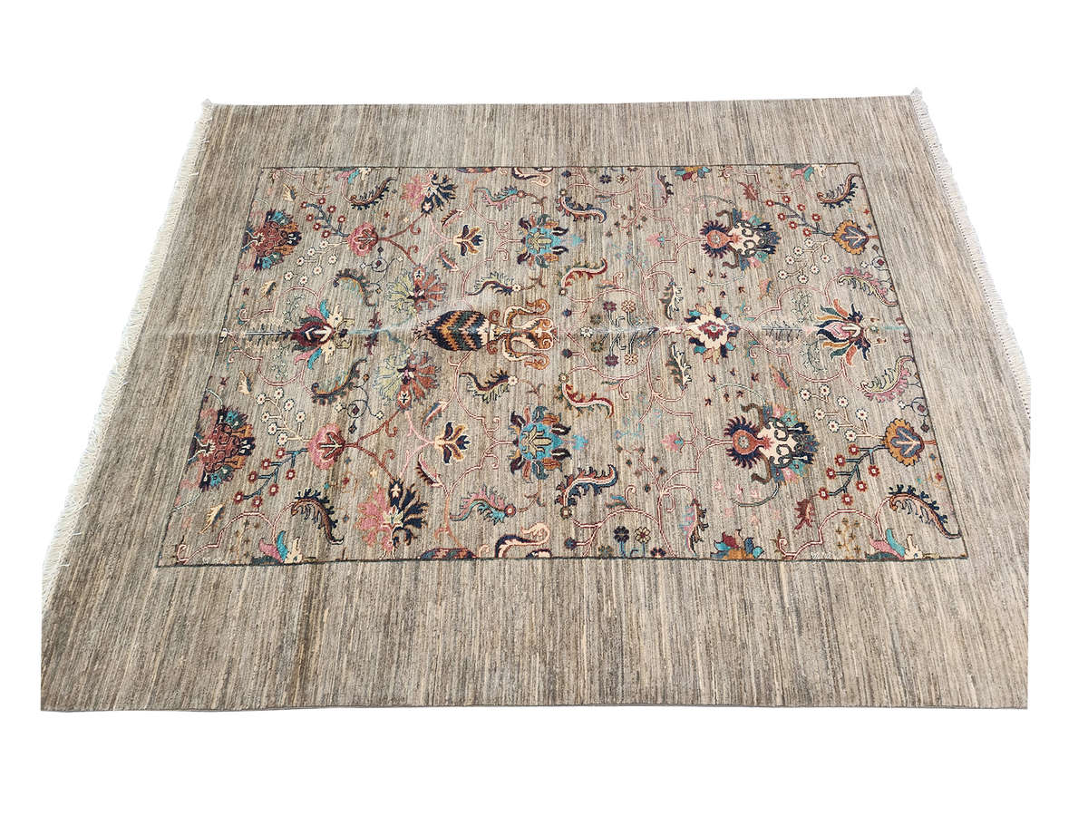 Incredible Afghan Ariana Handmade Carpet 254 x 178 CM