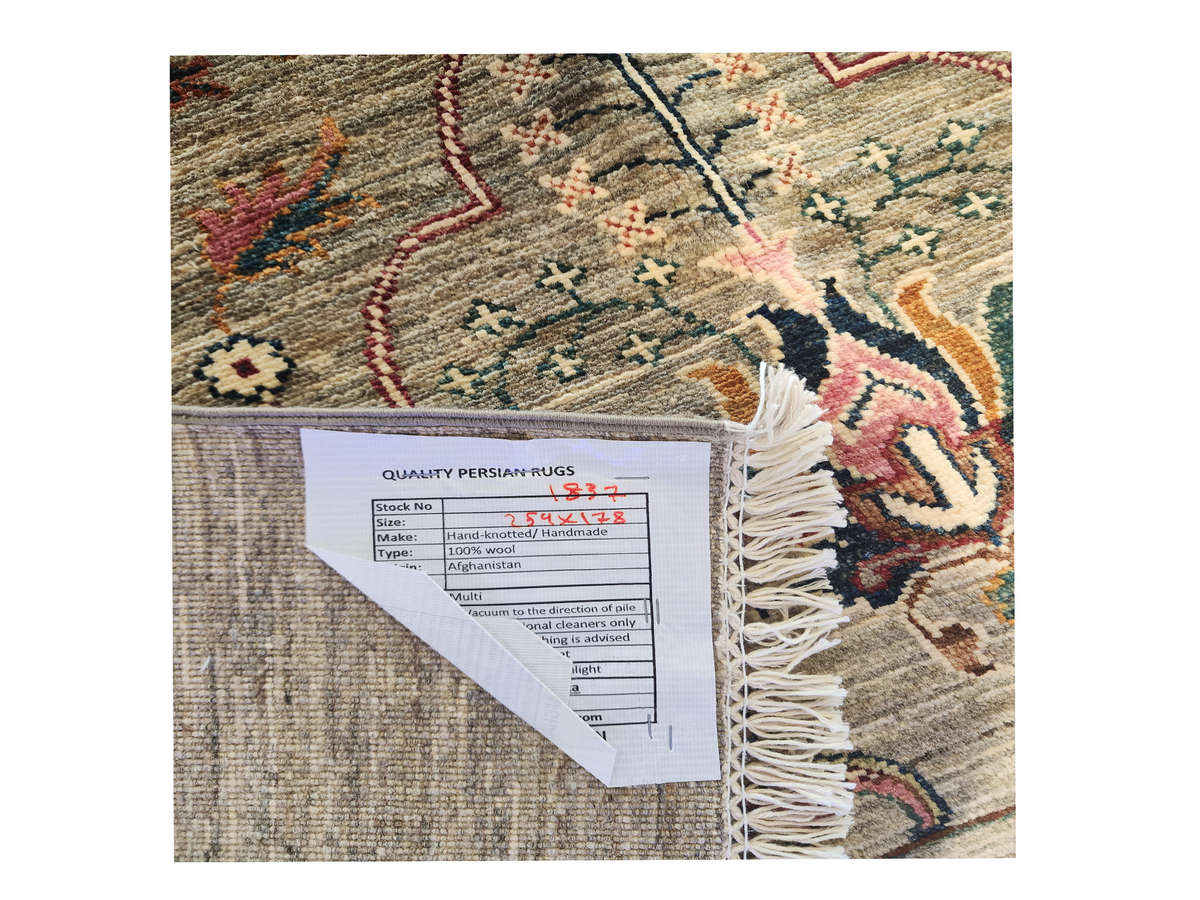 Incredible Afghan Ariana Handmade Carpet 254 x 178 CM