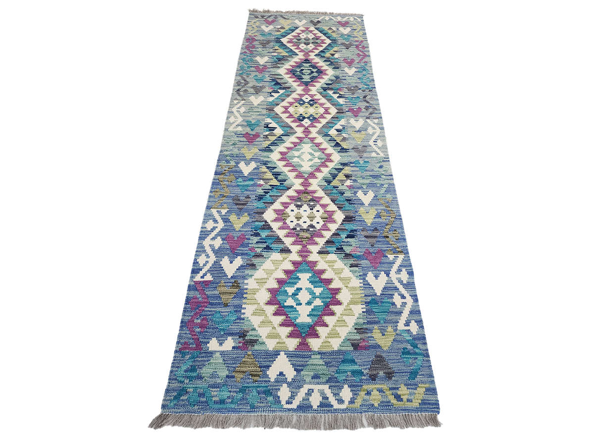 Stunning Afghan Choubi kilim Runner 244 x 79 CM