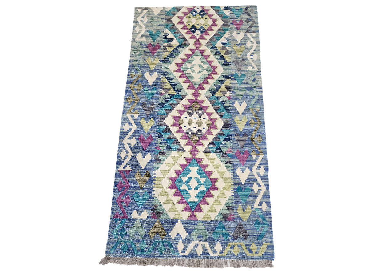 Stunning Afghan Choubi kilim Runner 244 x 79 CM