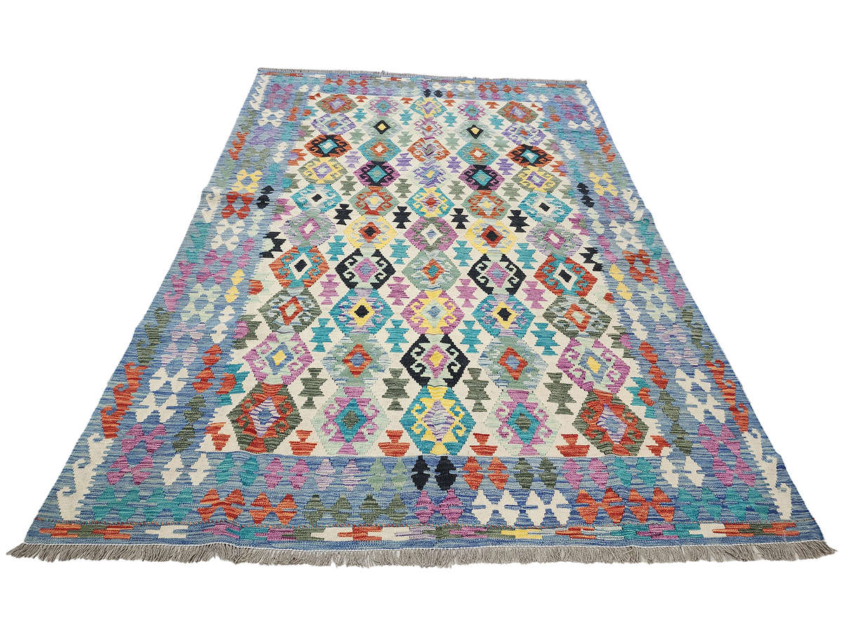 Beautiful Afghan Handmade Choubi Kilim 293 X 208 CM