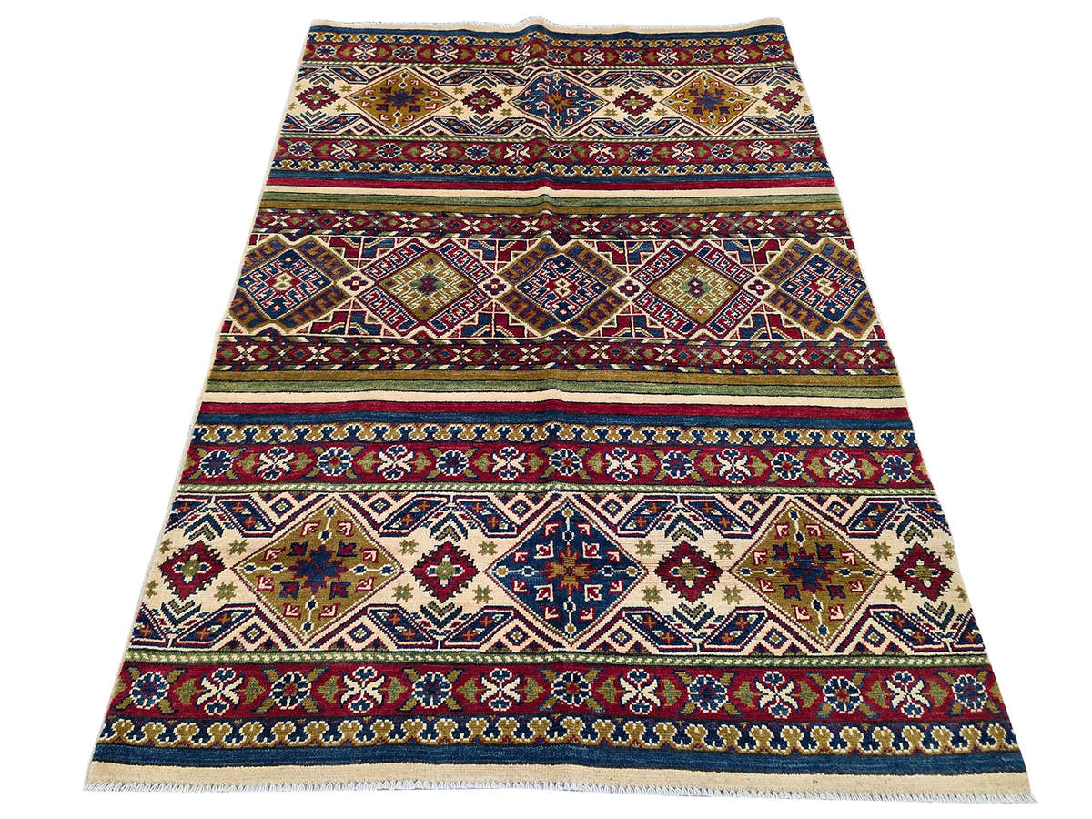 Stunning Afghan Handmade Ariana Carpet 182 x 125 CM