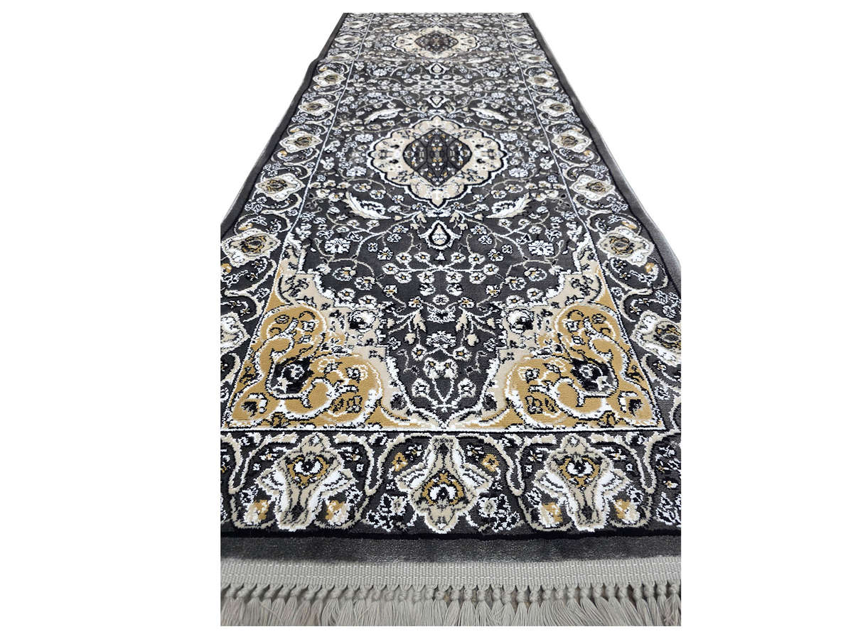 Gorgeous Dark Grey Machine Made Runner 500 x 80 CM