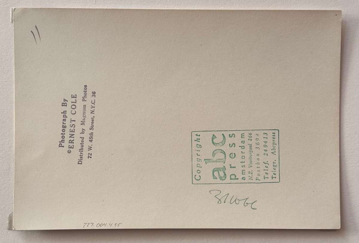 Vintage Gelatin Silver Print from House of Bondage - Cole, Ernest