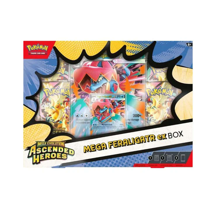 Pokemon Mega Evolution ME2.5 Ascended Heroes Mega Feraligator ex Box