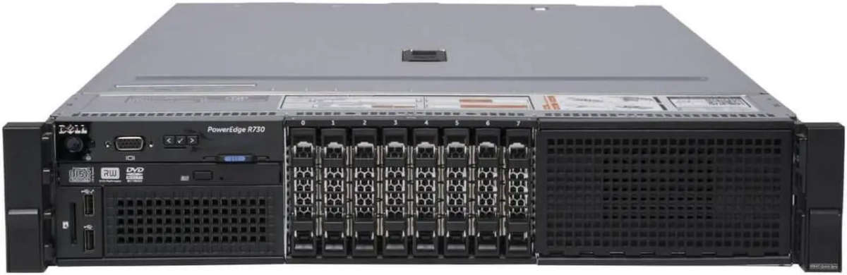 Dell PowerEdge R730  8-Bay 2.5 | 2 × Intel Xeon E5-2669 v3 | 128GB DDR4 | 2.4TB SAS Storage