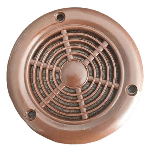 Airvent  Round Screw On Brown