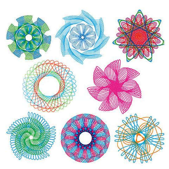 22 piece Spirograph Geometric drawing templates