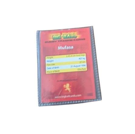 Mufasa Rugby Trading Card