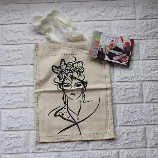 Girl canvas tote bag