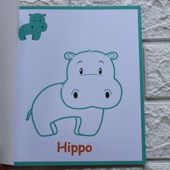 Colouring book 12 pages - Animals