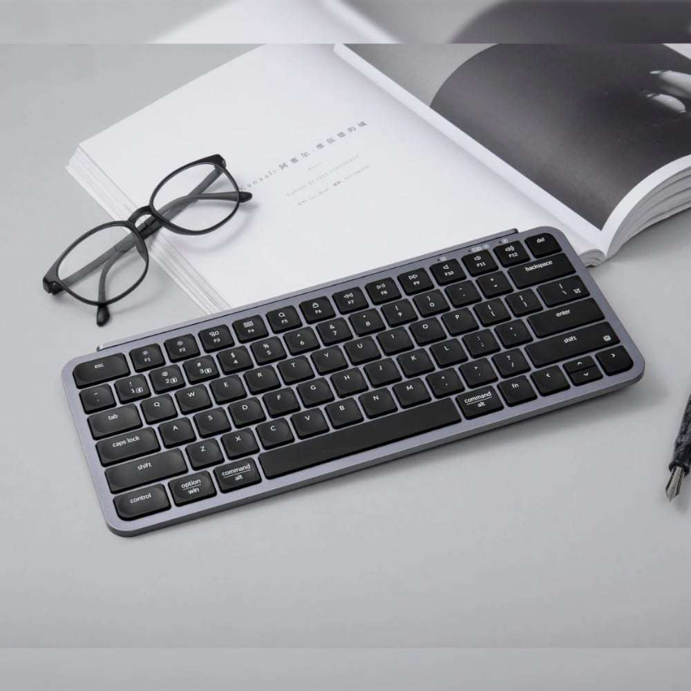 Keychron B1 Pro Ultra-Slim 75% Wireless Keyboard - Space Grey