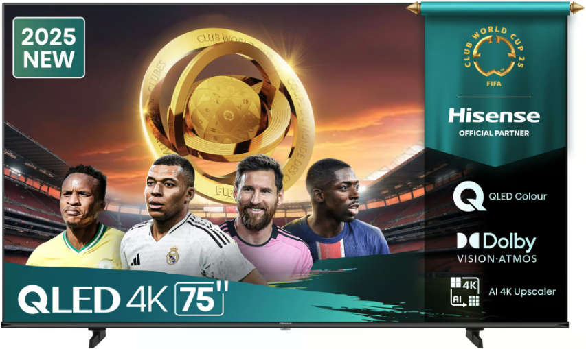 Hisense Q6Q 75 Inch QLED VIDAA Smart LED TV