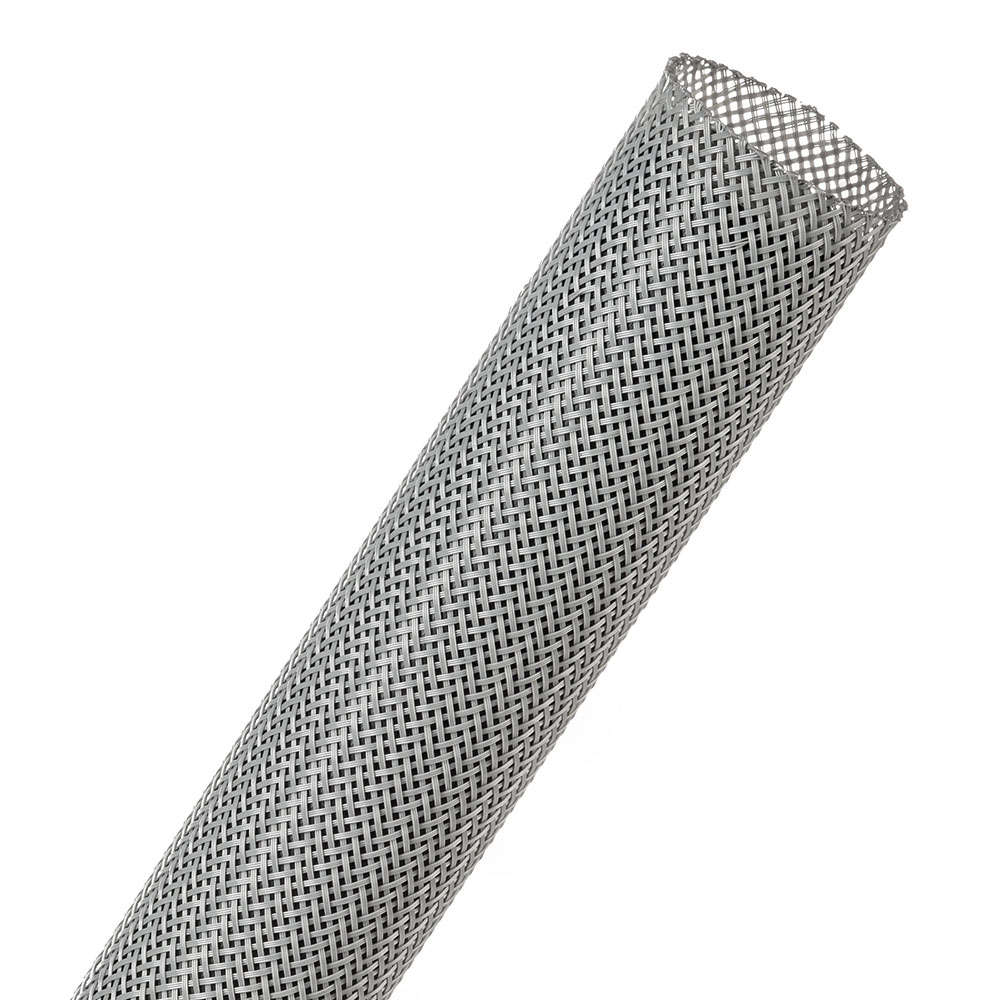 Techflex 1M CLEAN CUT BRAID 25.4MM GRAY (CCP1.00GY)