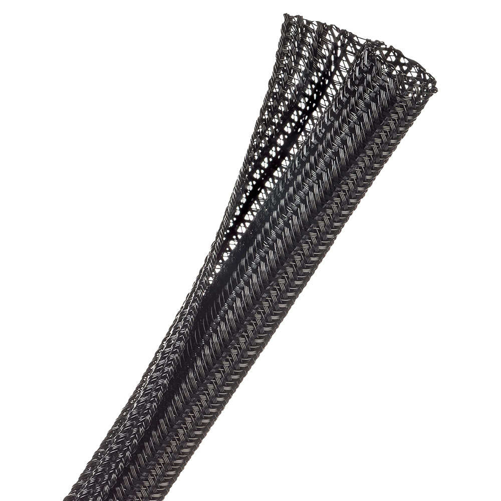 Techflex 1M WRAPPABLE SPLIT BRAID 12.7MM BLACK (F6N0.50BK)