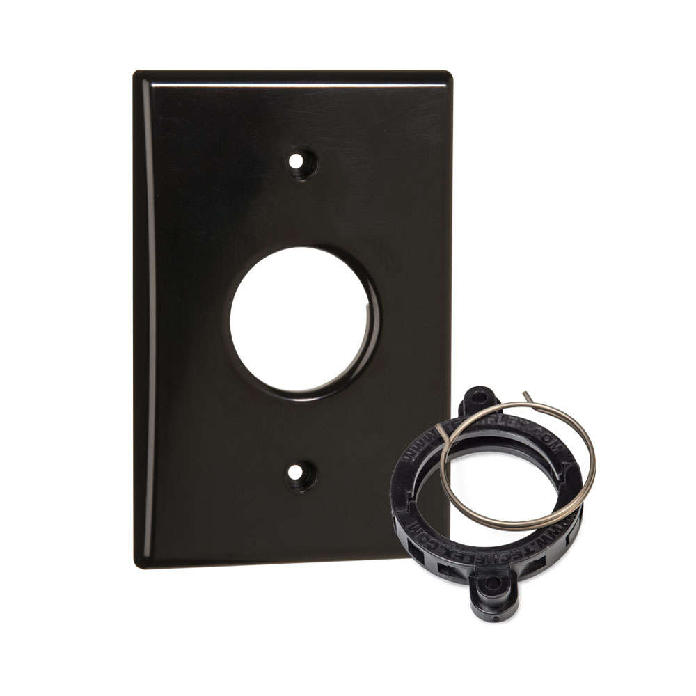 Techflex FLEXO MOUNTING WALL PLATE &amp; FLANGE (FMS1.50FKBK)