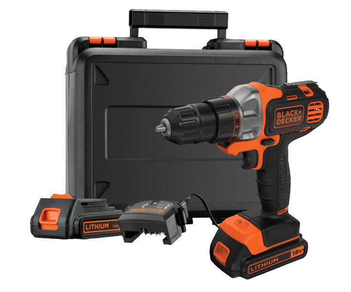 Black & Decker Multievo 18V Drill Driver Starter Kit | MT218KB-QW