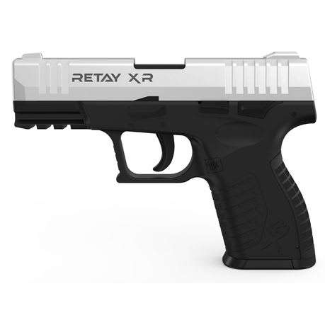 Retay XR Chrome Blank Gun (10 Blanks & Holster)