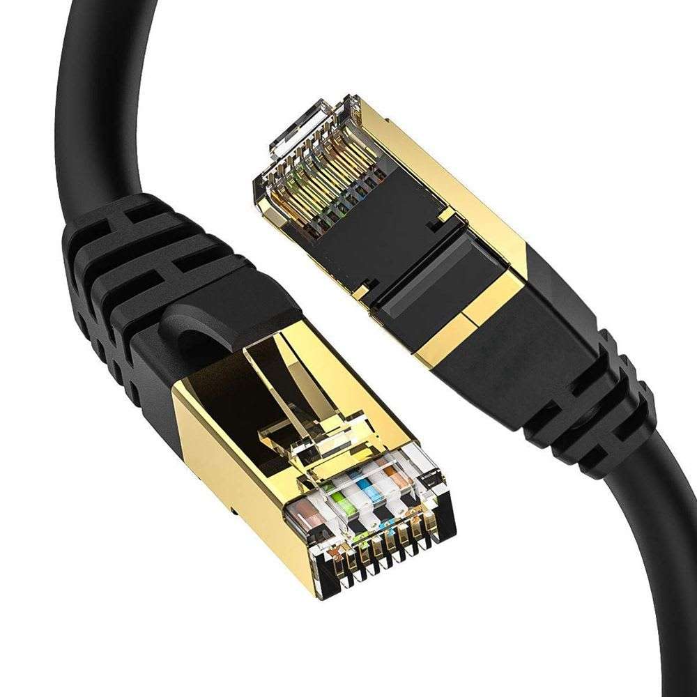 CAT8 Heavy Duty Network Cable with Gold Plated High Speed 1M