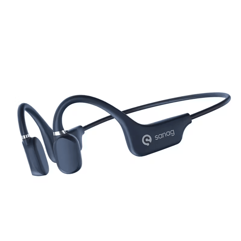 SANAG A5X Bone Conduction Motion Waterproof Bluetooth Headset Blue Long Battery Life Fast Chargin...