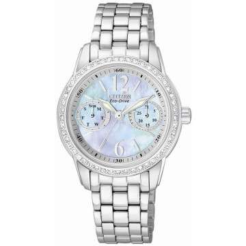 Citizen Silhouette Eco-Drive Mother Of Peral Dial Quartz Ladies Watch