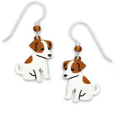 Sienna Sky Jack Russell Terrier Puppy "Jack" Earrings 1223